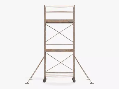 -Old Scaffolding V4- 3D model