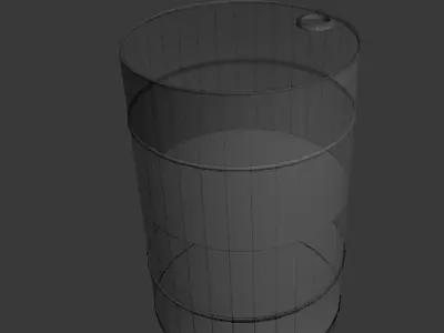 Old rusty barrel  Free low-poly 3D model