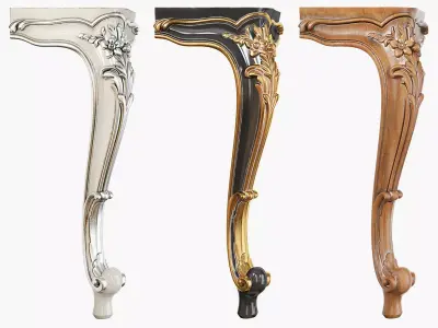 Classic leg 075 3D model