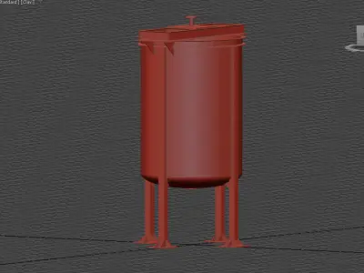 5 Cubic Meter Tank 3D Model  Free Download in Multiple Formats 3D model