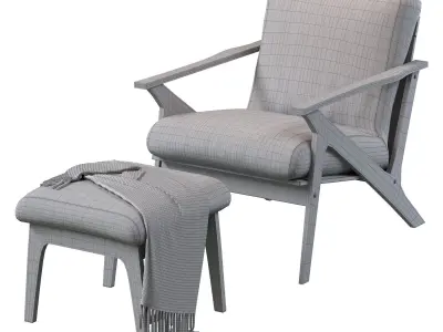 Baxton Studio Bianca Mid-Century 3D model purchase