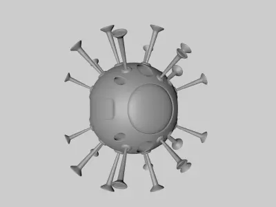 Corona Spaceship 3D model