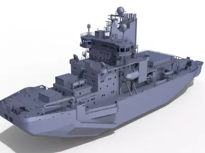 Oden icebreaker  Shipmodel Vessel Boot Schiff Eisbrecher 3D print model