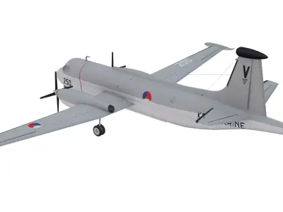 Breguet Atlantic Br 1150 Low-poly 3D model