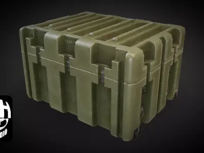 MILITARY CRATE Low-poly 3D model get