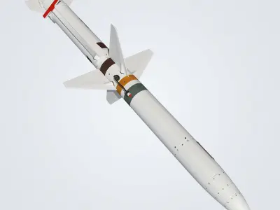 AGM-45 Shrike Low-poly 3D model