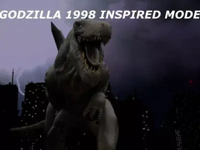 Godzilla 1998 Inspired Model Low-poly 3D model