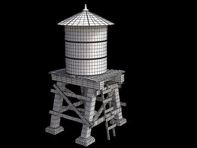 Water tank 3D model 20