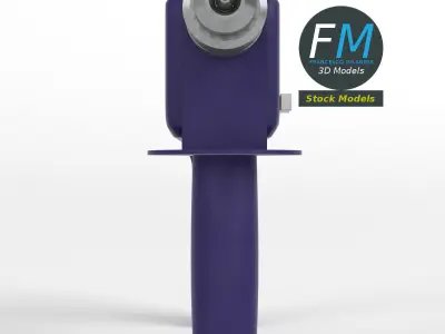 Drill pistol grip base mesh 3D model