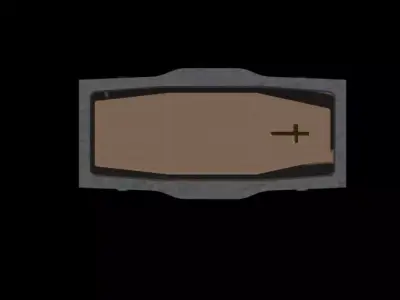 Coffin Cart Free 3D model