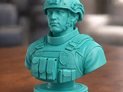 Chinese Special Operations Forces Chess Piece 3D print model