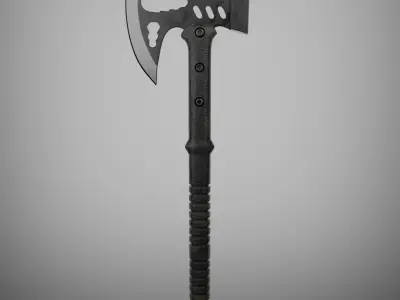 Tactical Battle Axe - Game Ready Low-poly 3D model