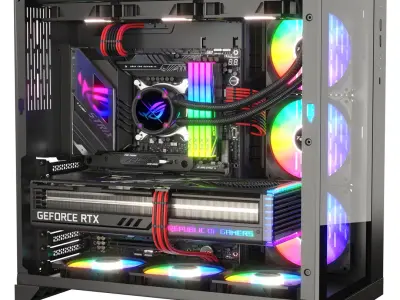 Gaming PC 3D model order