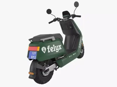Electric Scooter Felyx Low-poly 3D model