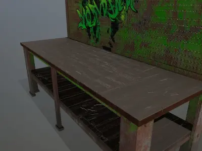 workbench Low-poly 3D model order