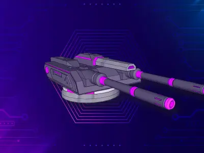 Laser Turret X2 3D model