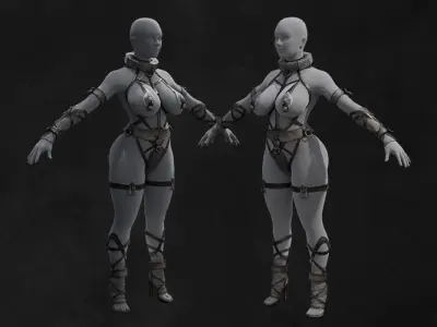 Gladiator Suit Asset Lowpoly Low-poly 3D model