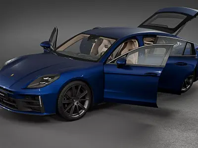 2024 Porsche Panamera 4 3D model