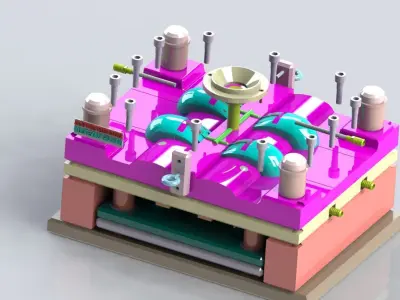 injection mouse mold 3D model