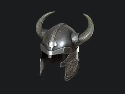 Viking helmet v5 Low-poly 3D model