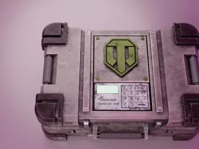 Box with weapons WOT Low-poly 3D model