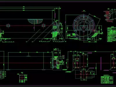 M2413 BALL MILL  2400x13000 3D model