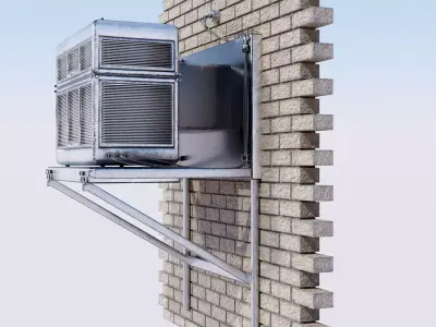 Air Conditioner Low-poly 3D model shop