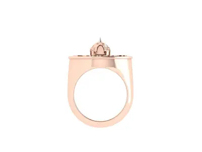 Skull Ring 3D print model