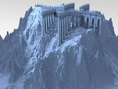 Tower Shrine of the Dark Gods steps 3D model