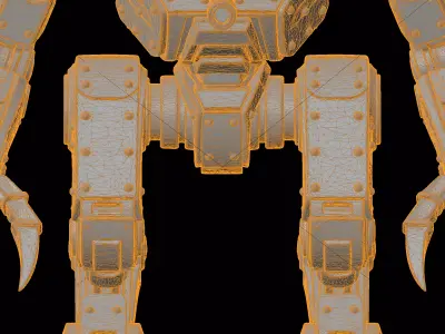 Dreadnought Mech Walker Figurine 3D Print Model 3D print model