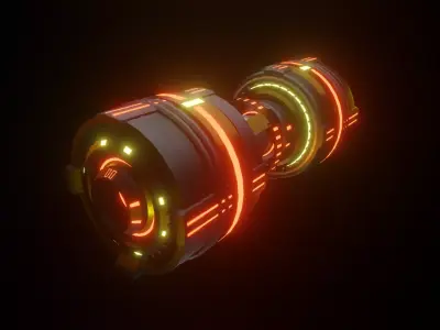 Arc T-24 Custom Bomb Free low-poly 3D model