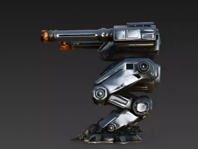 Titan Siegebreaker Artillery 3D Model Low-poly 3D model
