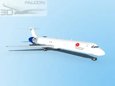 Falcon3D MD-80 AEI Cargo 3D model
