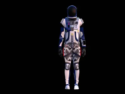 Astronaut Spacesuit Finland 3D model