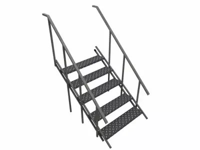 Stair Low-poly 3D model buy