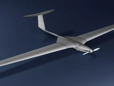 Punisher Ukrainian Aircraft Drone Low-poly 3D model