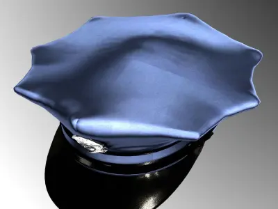 Police Cap Package 3D model