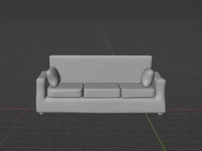 Sofa for salon  3D model