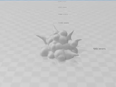 Dramatic explosion effect part Free 3D print model