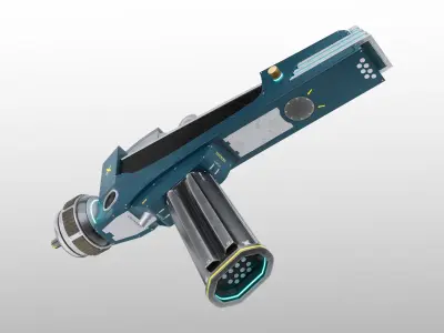 Space Phaser Low-poly 3D model