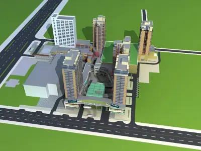 Commercial Building 3D model 30