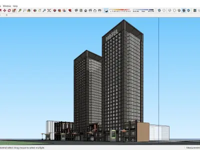 Sketchup Hotel 107 3D model