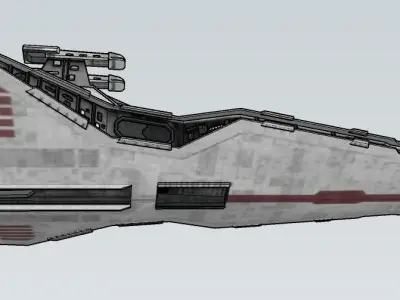 Star Wars Venator Low-poly 3D model purchase