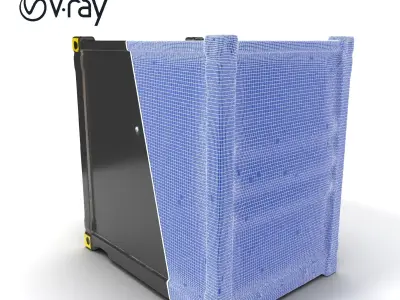 Shipping Container D Model Pack with PBR Textures Low-poly 3D model