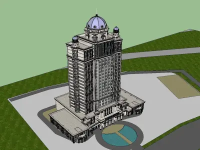 vacation spot-Resort-Fashion Leisure Hotel-0181 3D model