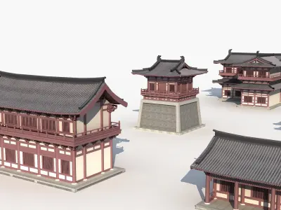 Chinese Temple 8 3D model