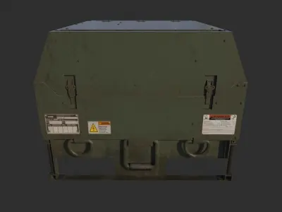 Military Generator 01 Low-poly 3D model