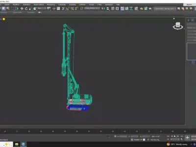 Drill Rig Mining  G 20 H Low-poly 3D model