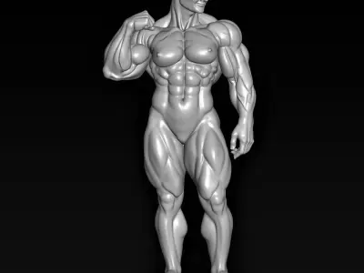 gym lady 3D print model