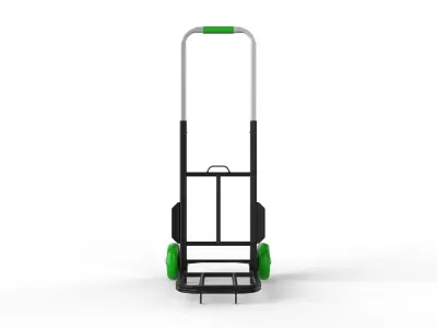 Cart Storage Green 3D model